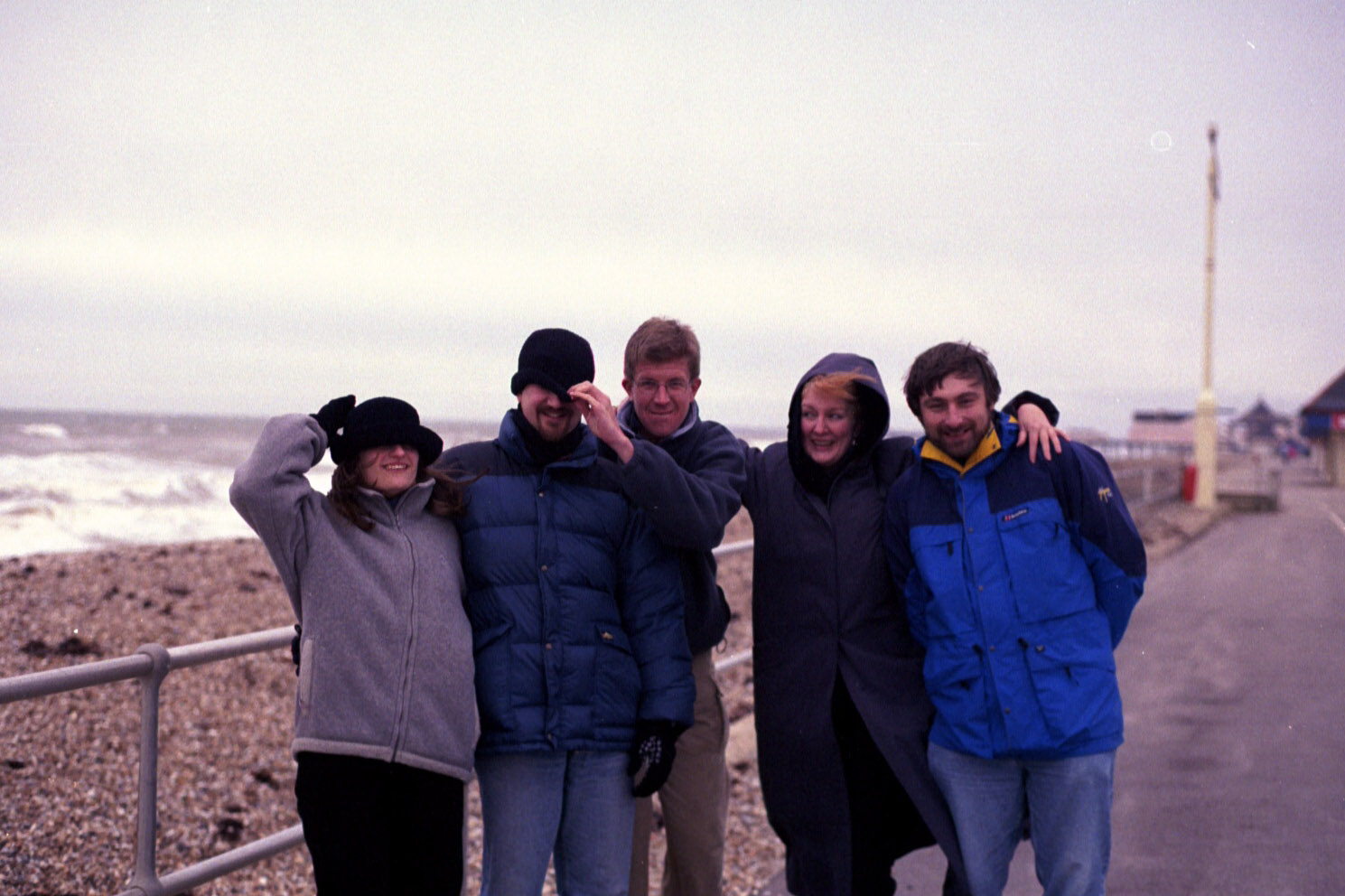 The gang at the pier